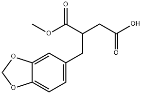 BUTANEDIOIC ACID, (1,3-BENZODIOXOL-5-YLMETHYL)-, 1-METHYL ESTER