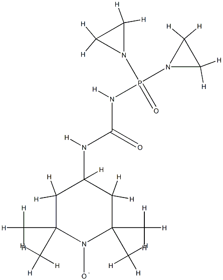 N,N,N',N'-bis(1,2-ethanediyl)-N''-(1-oxyl-2,2,6,6-tetramethyl-4-piperidinylaminocarbonyl)phosphoric triamide