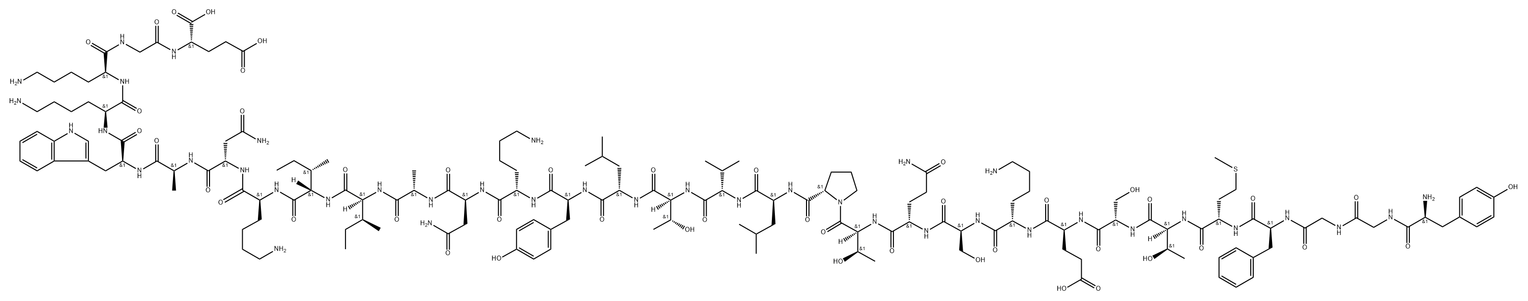 beta-endorphin, Tyr(18), Trp(27)-