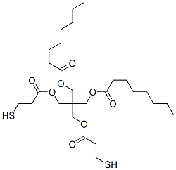 2,2-bis[(3-mercapto-1-oxopropoxy)methyl]-1,3-propanediyl dioctanoate