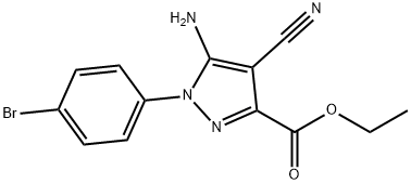 ETHYL 5-AMINO-1-(4-BROMOPHENYL)-4-CYANOPYRAZOLE-3-CARBOXYLATE
