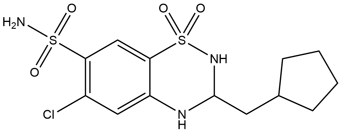 (-)-Cyclopenthiazide