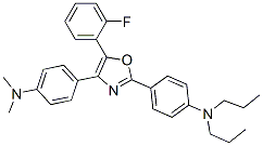 4-(4-Dimethylaminophenyl)-2-(4-dipropylaminophenyl)-5-(2-fluorophenyl)oxazole