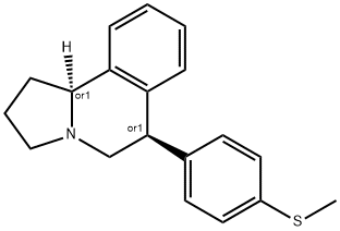 (6R,10BS)-1,2,3,5,6,10B-六氢-6-[4-(甲硫基)苯基]-吡咯并[2,1-A]异喹啉