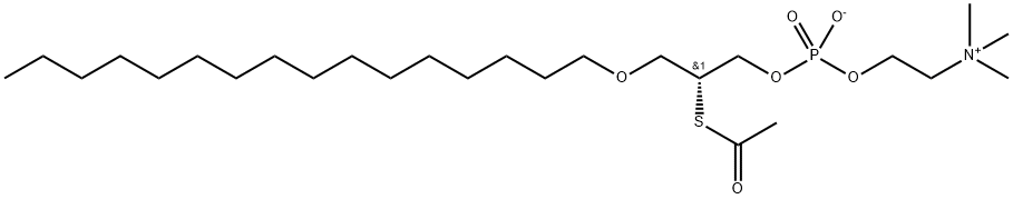 1-O-十六烷基-2-硫代乙酰基-2-脱氧-SN-甘油基-3-磷酸胆碱