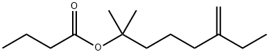 1,1-dimethyl-5-methyleneheptyl butyrate