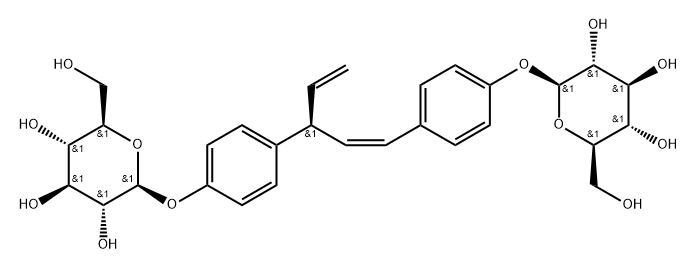 [(Z)-3-Ethenyl-1-propene-1,3-diyl]bis(4,1-phenylene)bis(β-D-glucopyranoside)