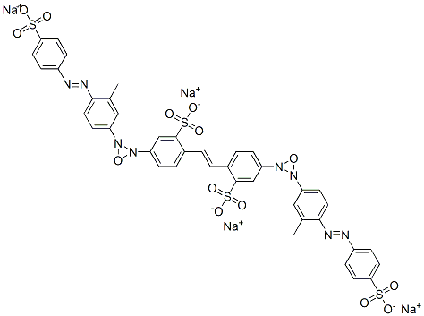 tetrasodium 4,4'-bis[3-[3-methyl-4-[(4-sulphonatophenyl)azo]phenyl]oxadiaziridinyl]stilbene-2,2'-disulphonate