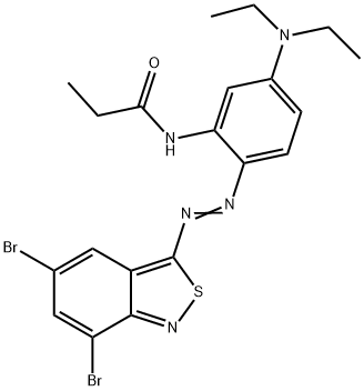 N-[2-[5,7-Dibromo-2,1-benzisothiazol-3-ylazo]-5-(diethylamino)phenyl]propionamide