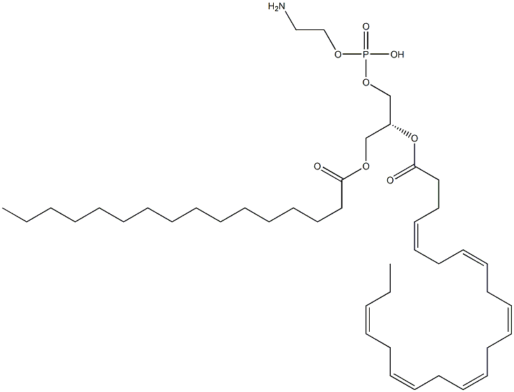 4,7,10,13,16,19-Docosahexaenoic acid, (1R)-1-[[[(2-aminoethoxy)hydroxyphosphinyl]oxy]methyl]-2-[(1-oxohexadecyl)oxy]ethyl ester, (4Z,7Z,10Z,13Z,16Z,19Z)-