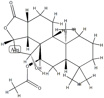 (3R,3aα,5aα,9aβ,11aα,12R)-3β,3bβ-(Epoxymethano)-4α,12-dihydroxy-3a,3b,4,5,5a,6,7,8,9,9a,9bα,10,11,11a-tetradecahydro-6,6,9a-trimethylphenanthro[1,2-c]furan-1(3H)-one 4-acetate