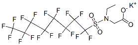 Potassium N-ethyl-N-((heptadecafluorooctyl)sulphonyl)glycinate