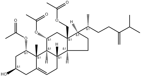 Ergosta-5,24(28)-diene-1α,3β,11α,18-tetraol 1,11,18-triacetate