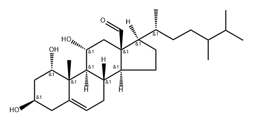 (24ξ)-1α,3β,11α-Trihydroxyergost-5-en-18-al