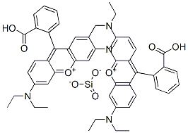 Xanthylium, 9-(2-carboxyphenyl)-3,6-bis(diethylamino)-, silicate