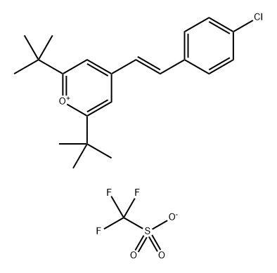 (E)-4-(2-(Chlorophenyl)ethenyl-2,6-bis(1,1-dimethylethyl)pyrriliumsalt