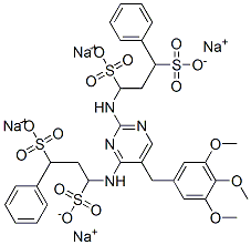 tetrasodium 1,1'-[[5-[(3,4,5-trimethoxyphenyl)methyl]pyrimidine-2,4-diyl]diimino]bis[3-phenylpropane-1,3-disulphonate]