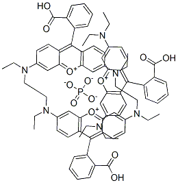 tris[9-(2-carboxyphenyl)-3,6-bis(diethylamino)xanthylium] phosphate