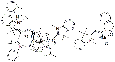 3H-Indolium, 2-[2-(2,3-dihydro-2-methyl-1H-indol-1-yl)ethenyl]-1,3,3-trimethyl-, molybdatetungstatephosphate