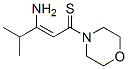 Morpholine,  4-(3-amino-4-methyl-1-thioxo-2-pentenyl)-  (9CI)