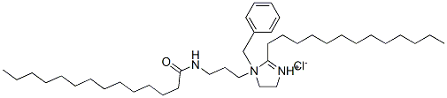 1-benzyl-4,5-dihydro-1-[3-[(1-oxotetradecyl)amino]propyl]-2-tridecyl-1H-imidazolium chloride