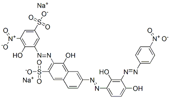 disodium 6-[[2,4-dihydroxy-3-[(4-nitrophenyl)azo]phenyl]azo]-4-hydroxy-3-[(2-hydroxy-3-nitro-5-sulphonatophenyl)azo]naphthalene-2-sulphonate