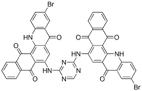 6,6'-(1,3,5-triazine-2,4-diyldiimino)bis[10-bromonaphth[2,3-c]acridine-5,8,14(13H)-trione]