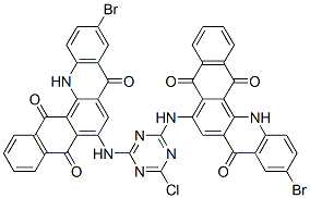 6,6'-[(6-chloro-1,3,5-triazine-2,4-diyl)diimino]bis[10-bromonaphth[2,3-c]acridine-5,8,14(13H)-trione]