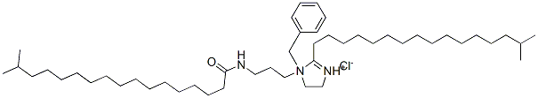 1-benzyl-4,5-dihydro-2-isoheptadecyl-1-[3-[(1-oxoisooctadecyl)amino]propyl]-1H-imidazolium chloride