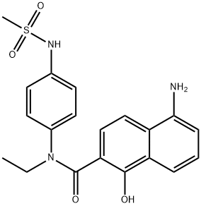 5-Amino-N-ethyl-1-hydroxy-N-[4-(methylsulfonylamino)phenyl]-2-naphthamide