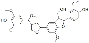 2,3-Dihydro-2-(4-hydroxy-3-methoxyphenyl)-7-methoxy-5-[tetrahydro-4-(4-hydroxy-3,5-dimethoxyphenyl)-1H,3H-furo[3,4-c]furan-1-yl]-3-benzofuranmethanol