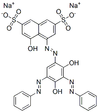 disodium 4-[[2,4-dihydroxy-3,5-bis(phenylazo)phenyl]azo]-5-hydroxynaphthalene-2,7-disulphonate