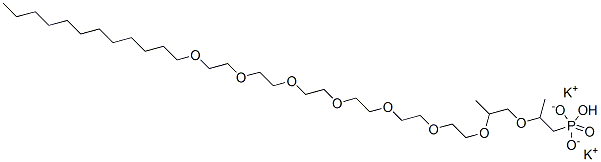 dipotassium 2,5-dimethyl-3,6,9,12,15,18,21,24-octaoxahexatriacontan-1-yl dihydrogen  phosphate
