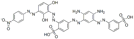 4-[[2,4-diamino-5-[(3-sulphophenyl)azo]phenyl]azo]-2-[[2,6-dihydroxy-3-[(4-nitrophenyl)azo]phenyl]azo]benzenesulphonic acid