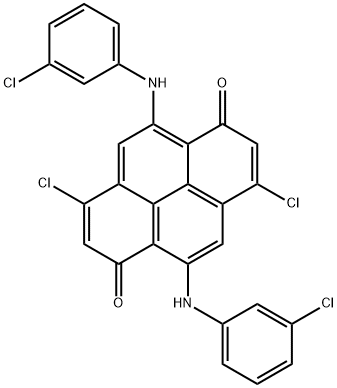3,8-dichloro-5,10-bis[(3-chlorophenyl)amino]pyrene-1,6-dione