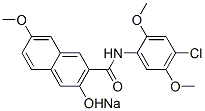 sodium N-(4-chloro-2,5-dimethoxyphenyl)-3-hydroxy-7-methoxynaphthalene-2-carboxamidate