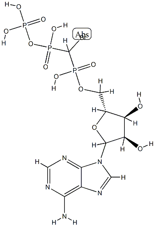5'-adenylyl (alpha,beta-bromomethylene)diphosphonate