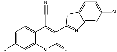 3-(5-氯-2-苯并噁唑基)-4-氰基-伞型酮