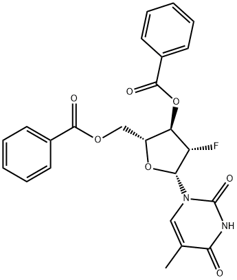 1-(3,5-二-O-苯甲酰基-2-脱氧-2-氟-BETA-D-阿拉伯呋喃糖基)-5-甲基-2,4(1H,3H)-嘧啶二酮
