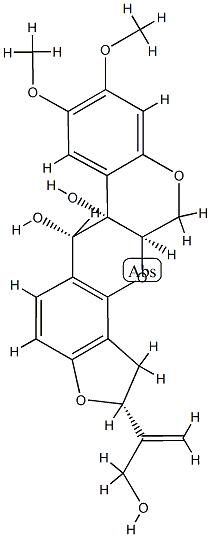 (2R,6α,6aα,12aα)-1,2,6,6a,12,12a-Hexahydro-2α-[1-(hydroxymethyl)ethenyl]-8,9-dimethoxy[1]benzopyrano[3,4-b]furo[2,3-h][1]benzopyran-6,6a-diol
