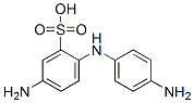 Benzenesulfonic acid, 5-amino-2-[(4-aminophenyl)amino]-, diazotized, coupled with 5,5'-oxybis[1,3-benzenediol], sodium salt