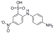 Benzenesulfonic acid, 2-[(4-aminophenyl)amino]-5-nitro-, diazotized, coupled with 5,5'-[oxybis[(5-hydroxy-3,1-phenylene)oxy]]bis[1,3-benzenediol], sodium salt