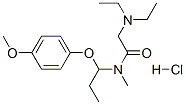 2-diethylamino-N-[1-(4-methoxyphenoxy)propyl]-N-methyl-acetamide hydro chloride