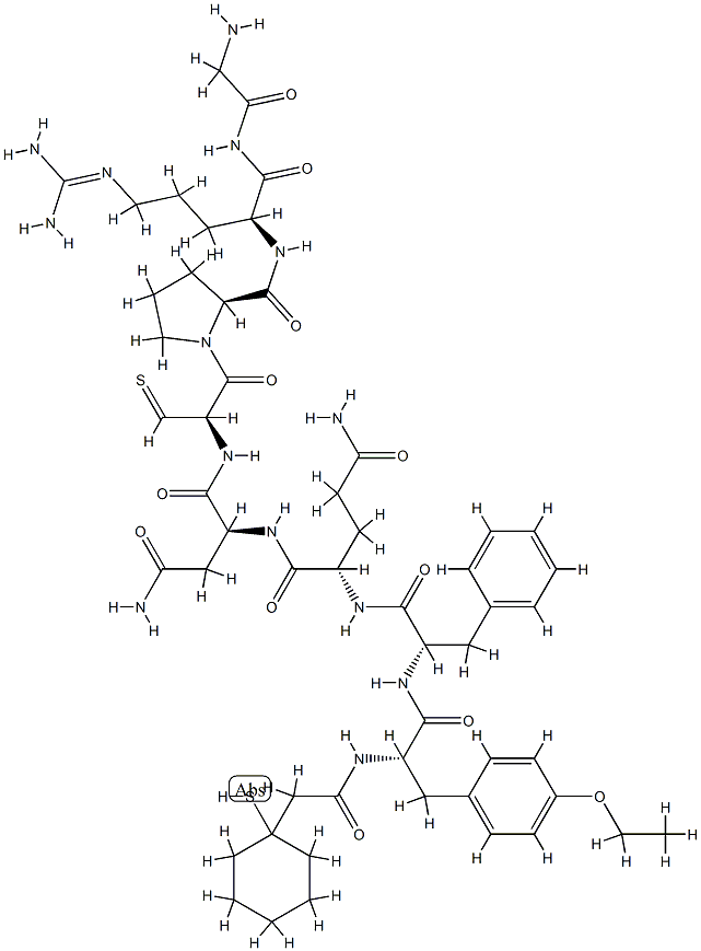 argipressin,(1-mercaptocyclohexaneacetic acid)(1)-O-ethyl-Tyr(2)-