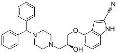 4-[(S)-3-[4-(Diphenylmethyl)-1-piperazinyl]-2-hydroxypropoxy]-1H-indole-2-carbonitrile
