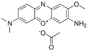 3-amino-7-(dimethylamino)-2-methoxyphenoxazin-5-ium acetate