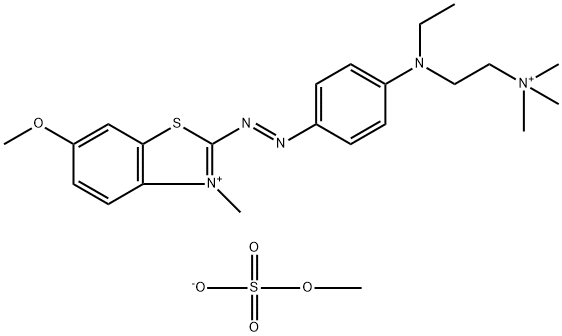 2-[[4-[ethyl[2-(trimethylammonio)ethyl]amino]phenyl]azo]-6-methoxy-3-methylbenzothiazolium bis(methylsulphate)