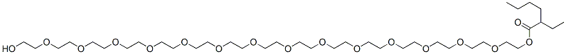 Hexanoic acid, 2-ethyl-, 44-hydroxy-3,6,9,12,15,18,21,24,27,30,33,36,39,42-tetradecaoxatetratetracont-1-yl ester