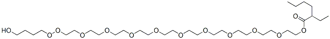 Hexanoic acid, 2-ethyl-, 35-hydroxy-3,6,9,12,15,18,21,24,27,30,31-undecaoxapentatriacont-1-yl ester