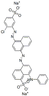 disodium 8-anilino-5-[[4-[(2-chloro-5-sulphonatophenyl)azo]naphthyl]azo]naphthalene-1-sulphonate